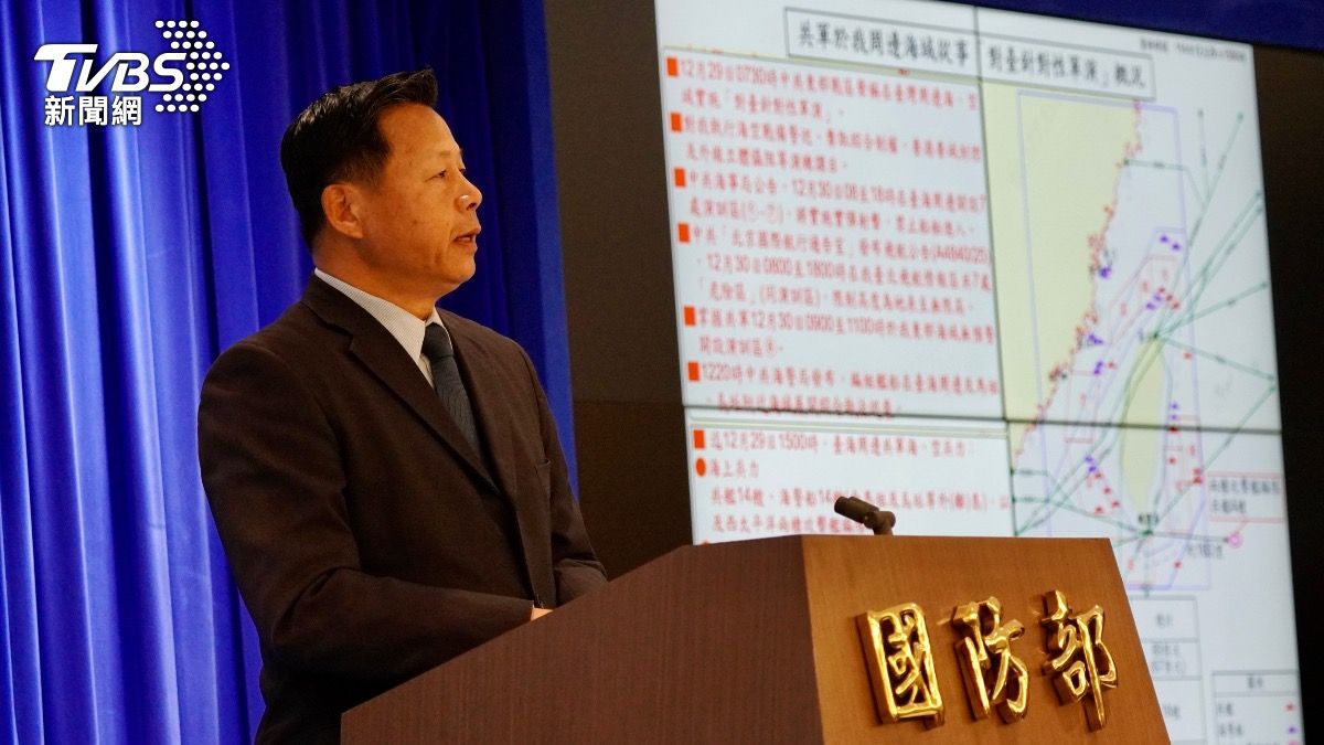 圖／海巡副署長謝慶欽出席國防部記者會。（TVBS 提供）