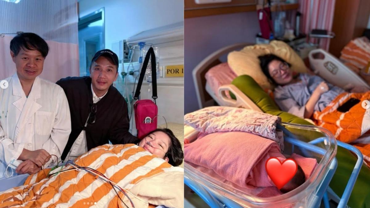 44歲Sandra生了！聽寶寶哭聲噴淚「我當媽了」　挺過孕期扎針