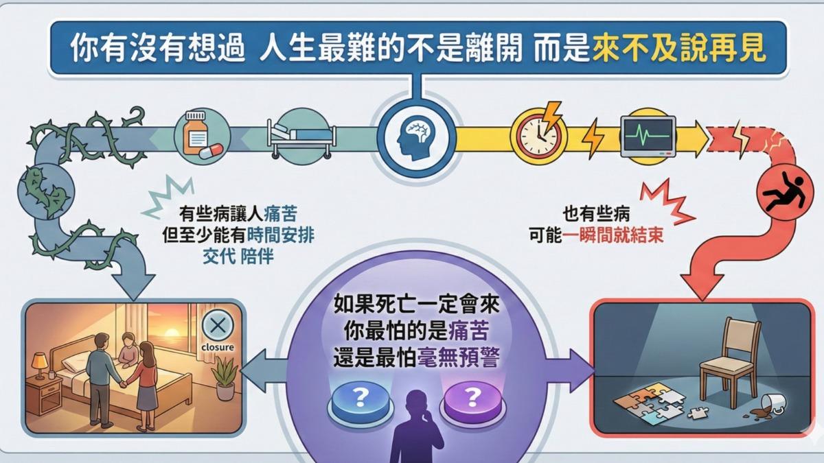 如果死亡一定會來你最怕的是「痛苦」？還是最怕「毫無預警」？ 醫師：直白「這樣說」...│TVBS新聞網