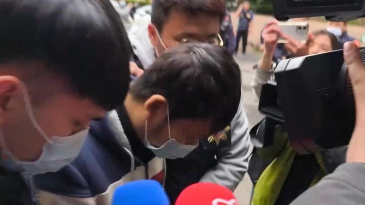 圖／廖嫌抵新北地檢署複訊。（TVBS 提供）
