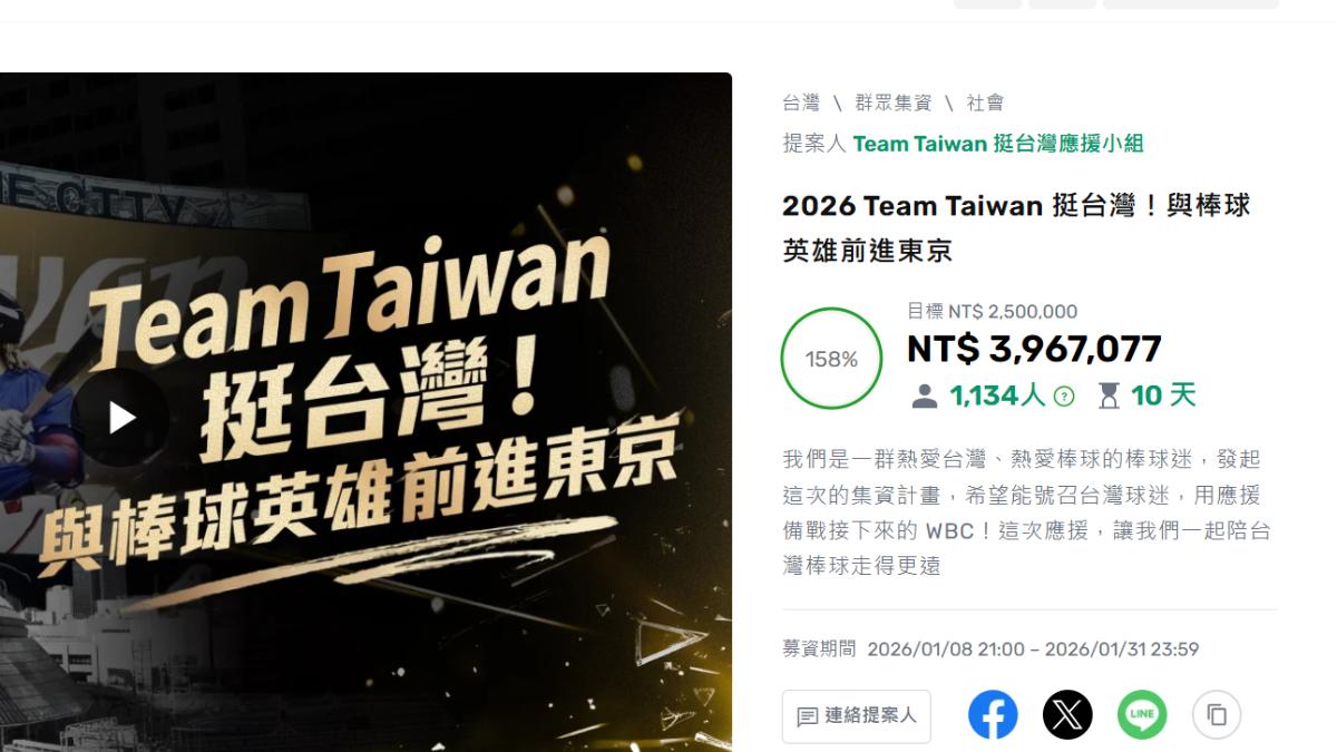 WBC/有譜了!蔡其昌曝台日大戰「已租到應援場地」、轉播權送審中