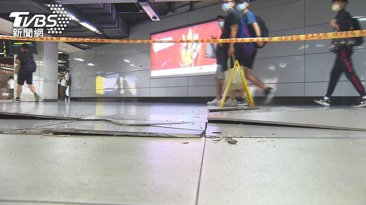 北車地磚突「爆裂」!台鐵證實曝原因:預計10日內完工