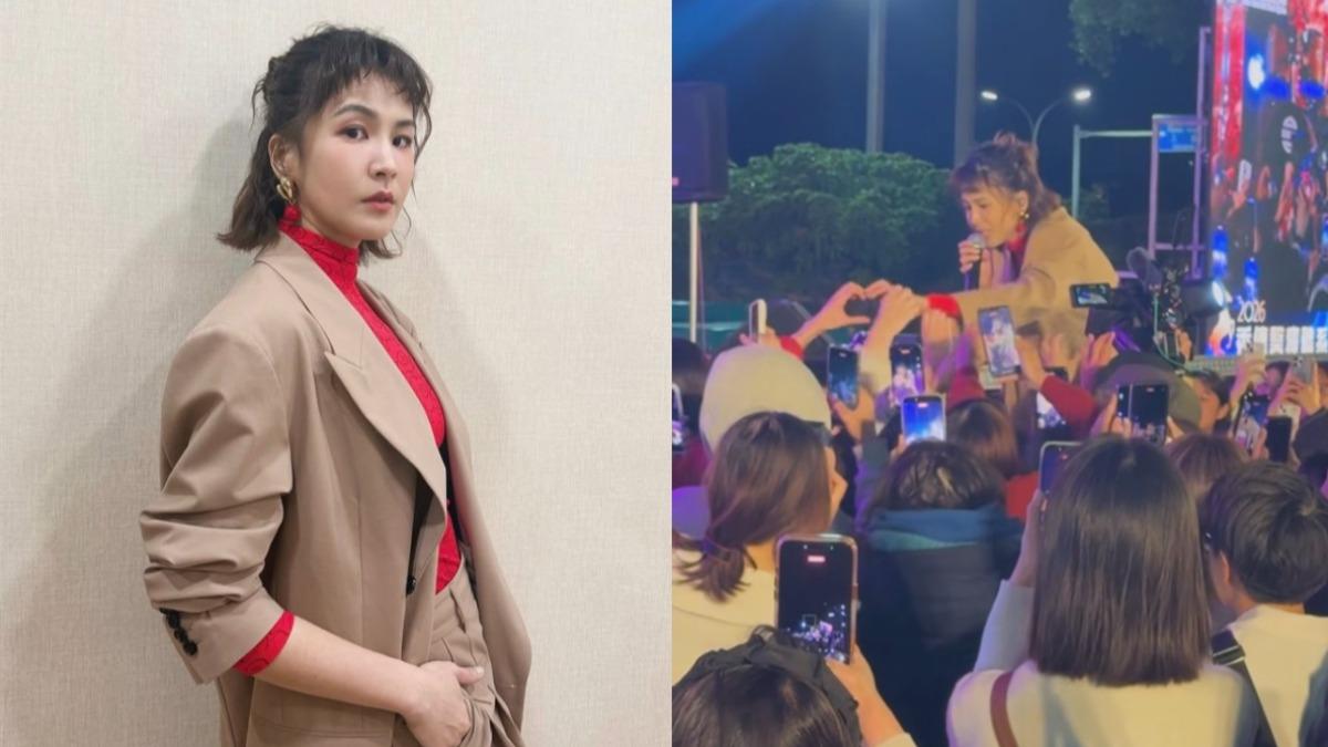 曾沛慈開唱出事了!突慘跌畫面曝光 高EQ化解尷尬:摔完馬上就好