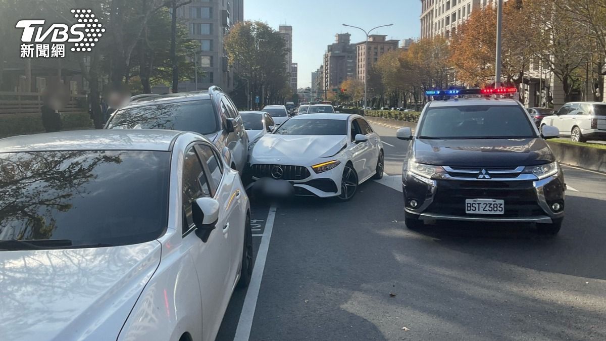 北市賓士男酒駕連撞3車 他稱「有休息」酒測0.09毫克仍送辦