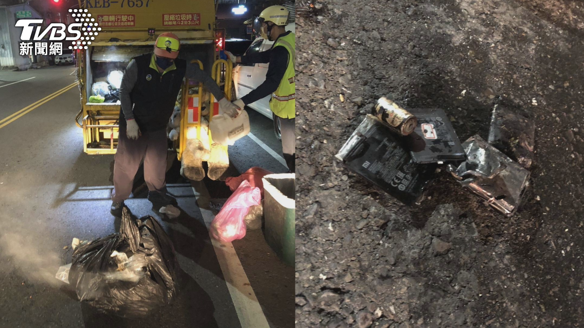 高雄垃圾車連2起火! 民眾亂丟鋰電池惹禍 最高罰6000元