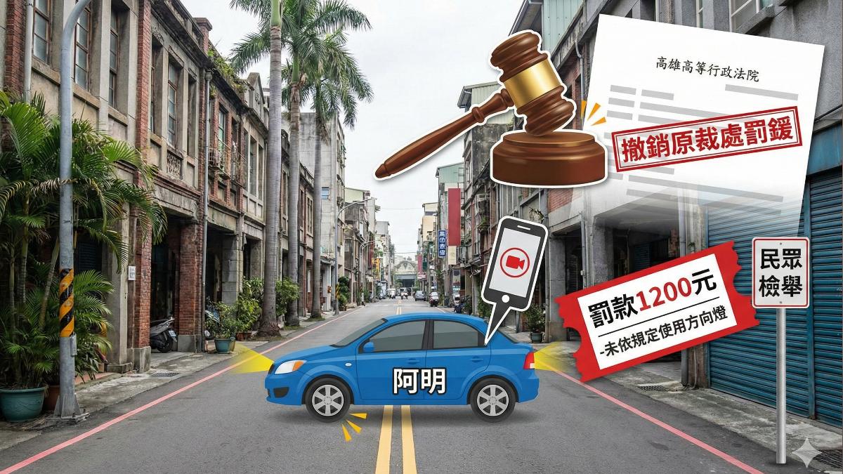 輪胎壓線就要打方向燈? 法官一看4秒畫面成「翻案」關鍵