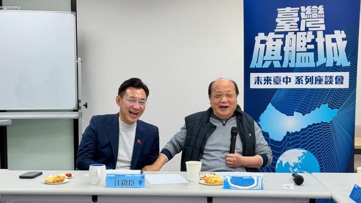 挺江啟臣接棒台中市長 胡志強表態:8年前就決定支持你