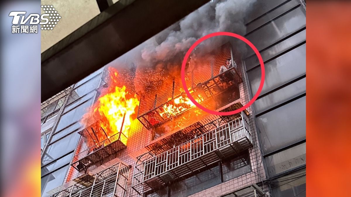 信義區公寓清晨竄火!男租客困陽台獲救 女倒臥樓梯OHCA搶回命