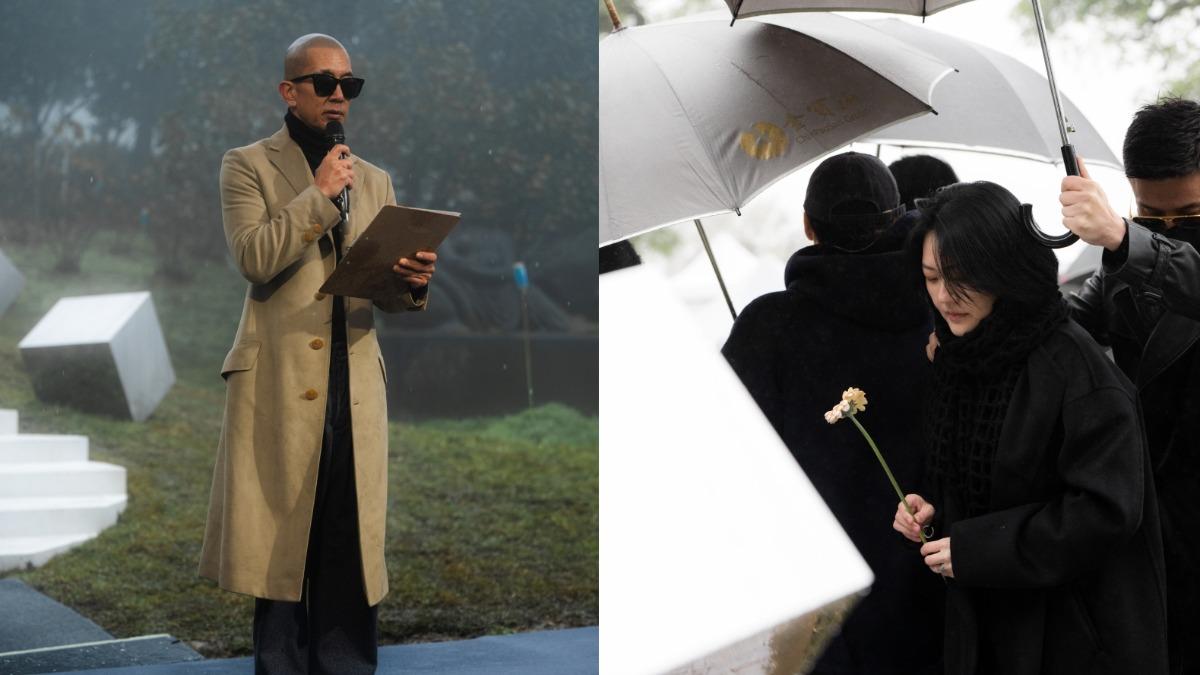 大S遺照曝光!小S雨中獻花淚「我姊風格」 S媽見雕像心被填滿