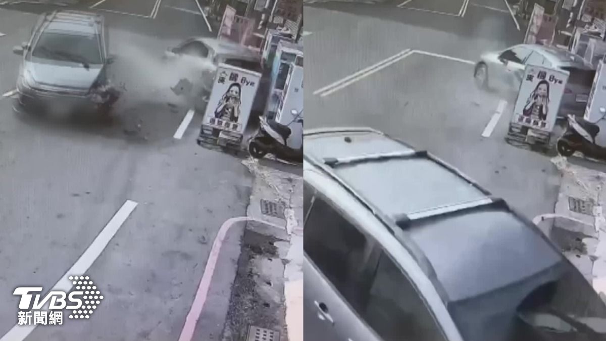 台南休旅車逆向撞小客車 又「撞進民宅」搜出毒品 監視器畫面曝