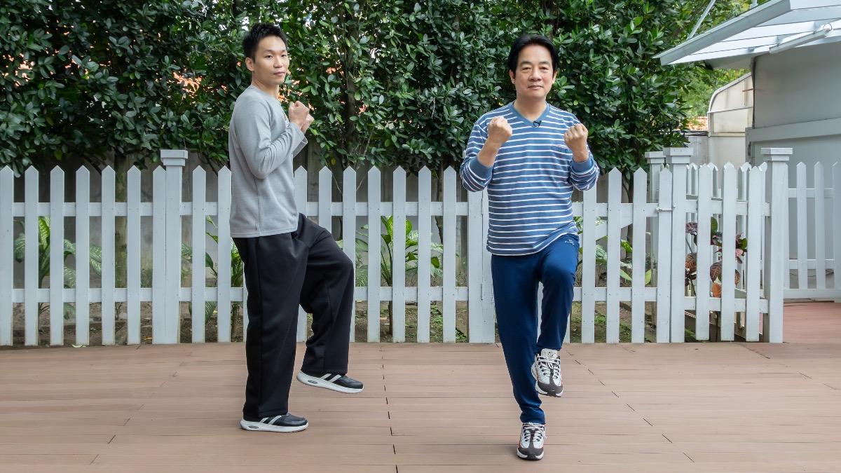 賴清德居家服look!過年吃太胖 初五與李洋「動次動」瘦一波