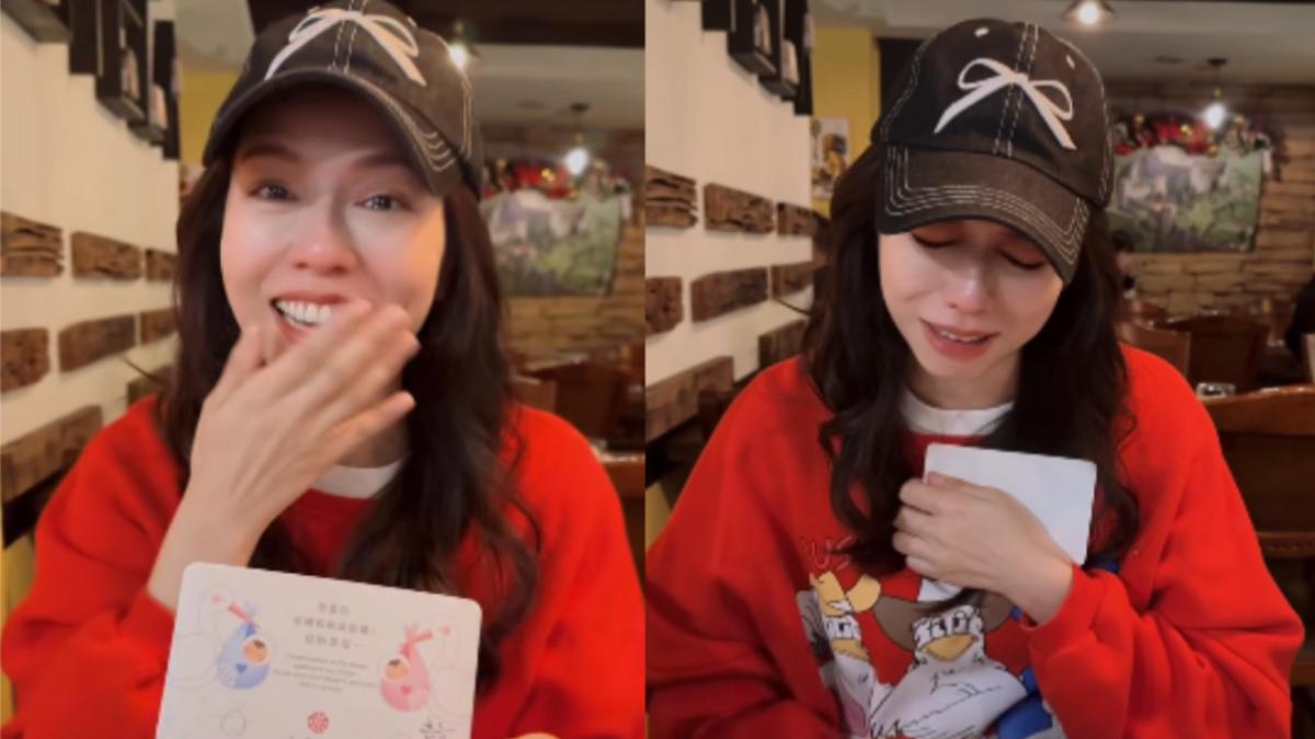 夏于喬情人節哭了!揭曉「寶寶性別」激動喊OMG:真的來了