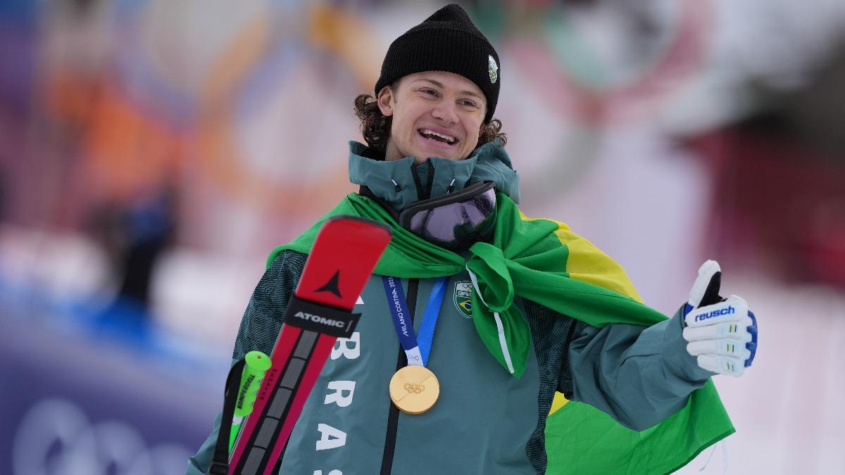 影音/不到一秒差距打敗瑞士! 巴西滑雪好手奪冬奧南美史上首金