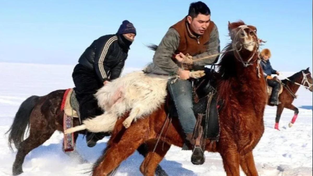 馬背上演「叼羊大戰」!新疆傳統競技爆紅 網驚:真人版魁地奇
