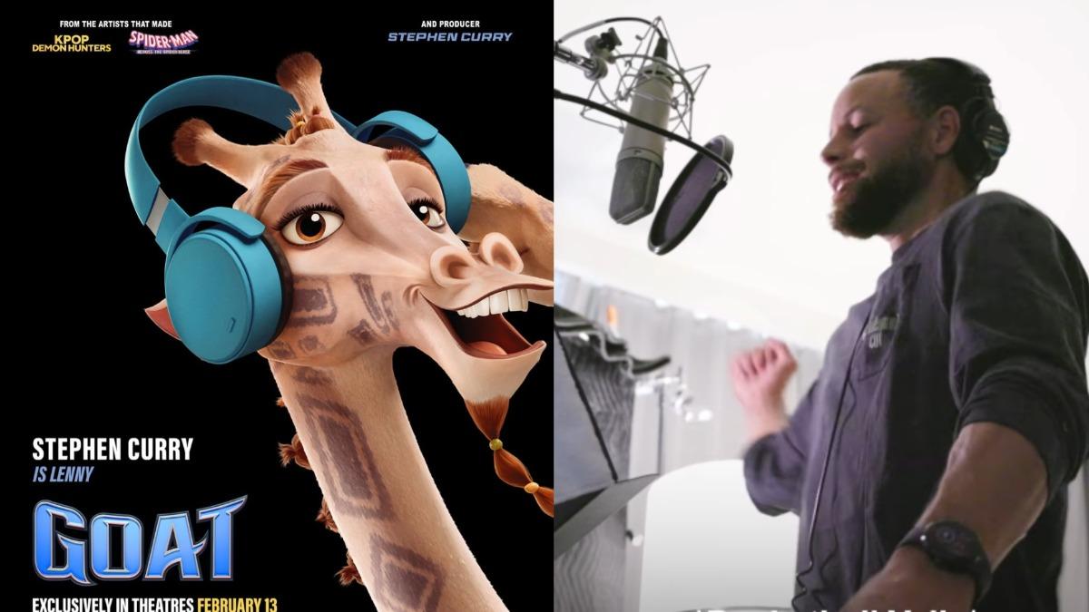 獨/NBA傳奇柯瑞《山羊巔峰》挑戰配音!坦言「放開自我」 為長頸鹿注入靈魂