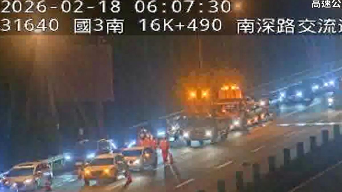 快訊/大年初二回娘家!國道3號2路段車禍「車流塞爆」快改道