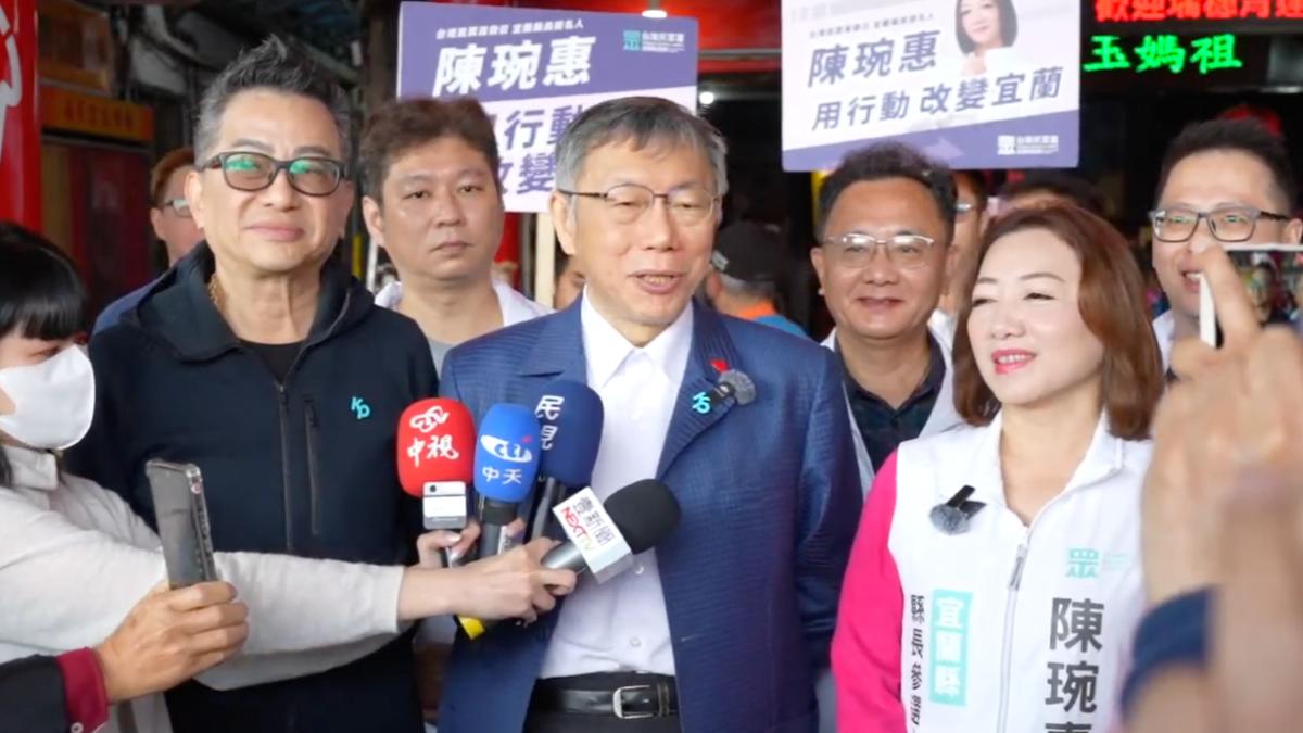 初四就開工!柯文哲赴宜蘭挺陳琬惠 陪拜會產業大老