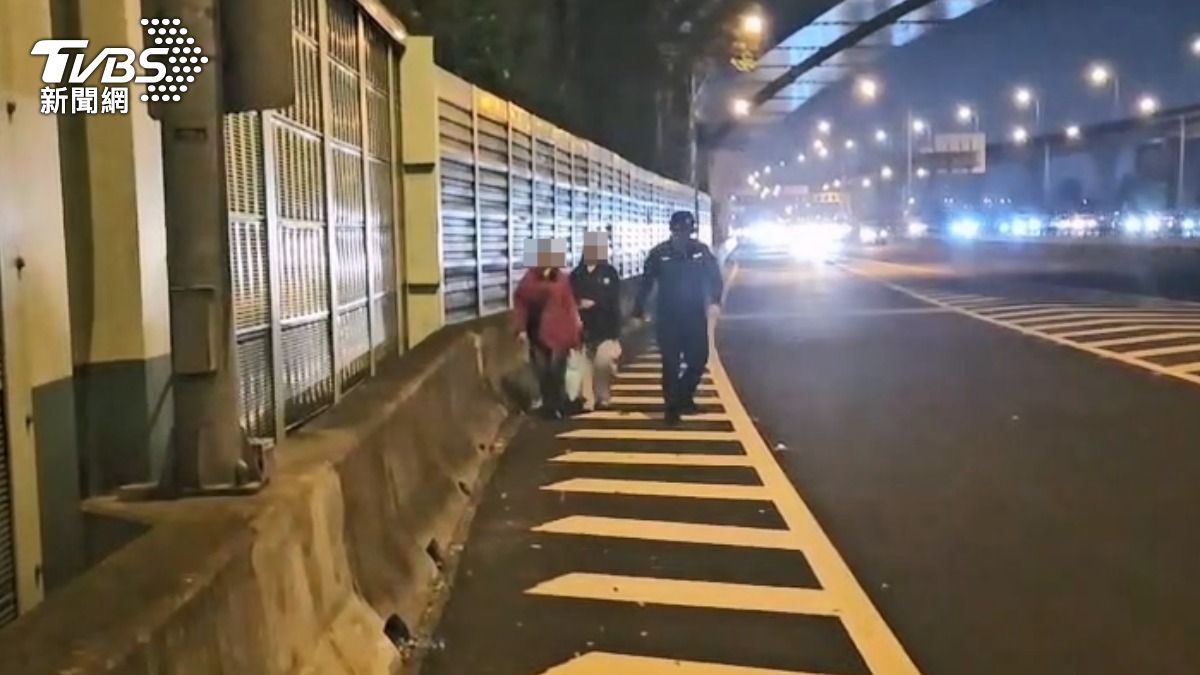 影音/緬甸女大生不熟路況「誤闖國道」!沿路肩驚險前行 警急護送開罰