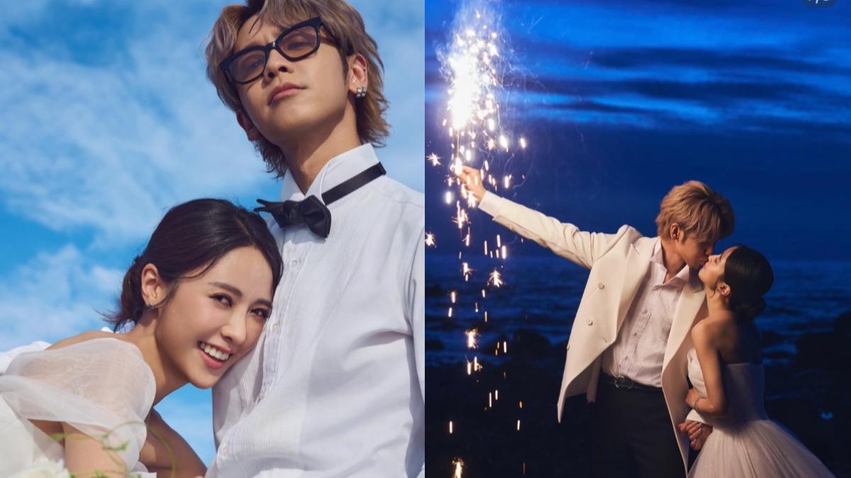 太閃!鼓鼓慶結婚1週年曬超美婚紗照 甜吻大元告白:接住我所有空洞