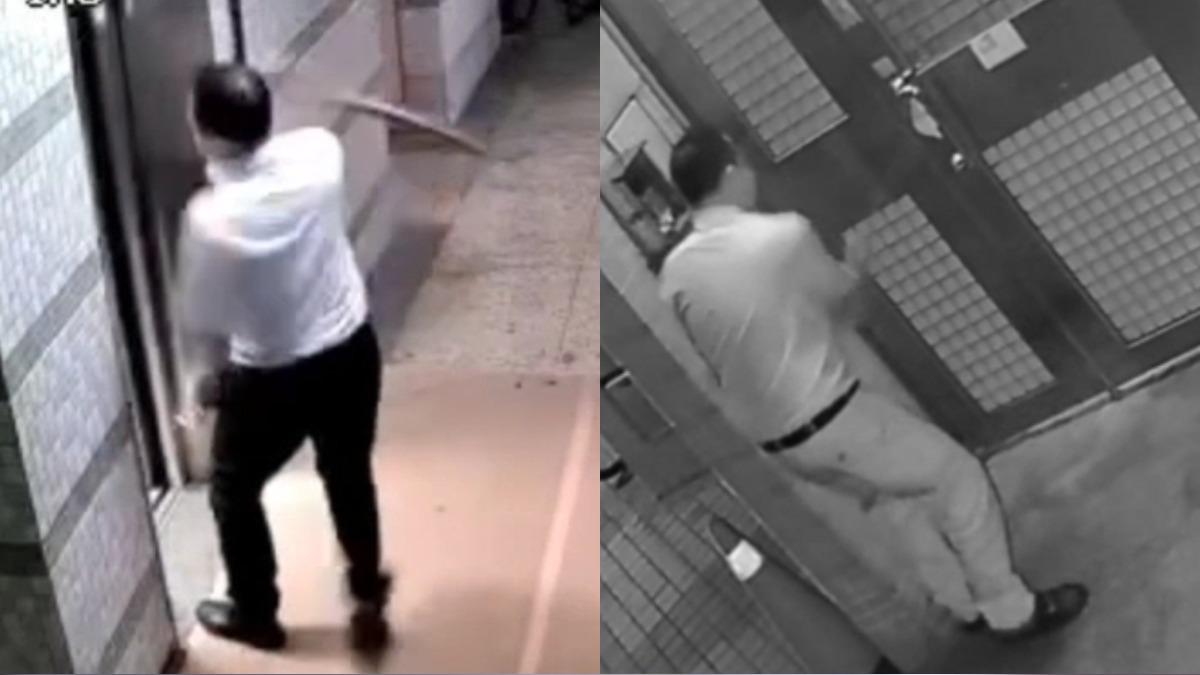 男持30公分木刀大鬧南港社區 朝大門猛砍住戶嚇壞報警