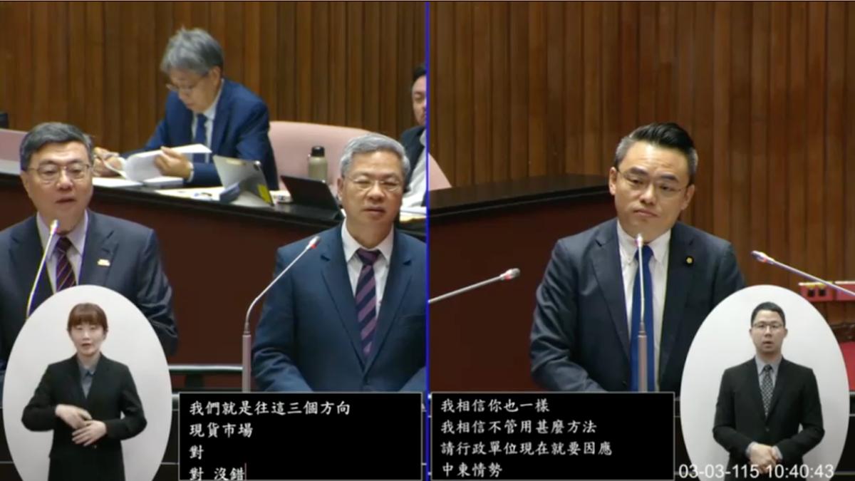 美以聯手空襲伊朗影響國內石油？　卓榮泰：應該還有安全存量