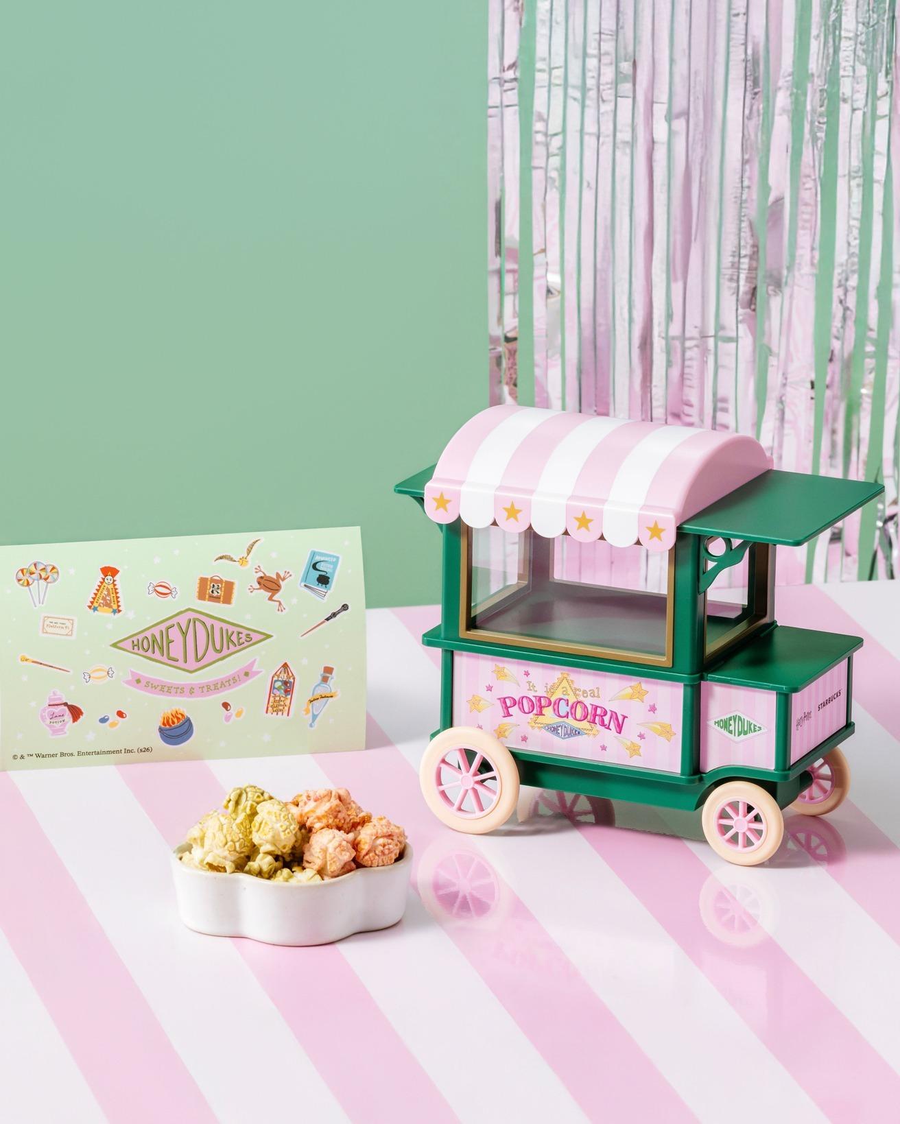 蜂蜜公爵爆米花推車。（圖／翻攝自星巴克咖啡同好會(Starbucks Coffee)﻿ fb）