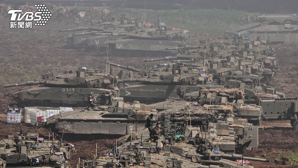 影音/以軍「整排坦克」排滿邊境! 將對黎巴嫩發動20年最大地面攻擊