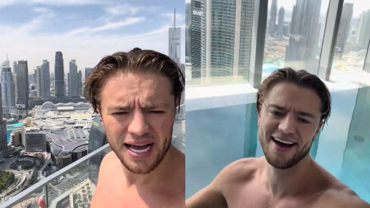 伊朗飛彈襲擊!杜拜網紅豪宅爽洗三溫暖 批逃難者不懂感恩