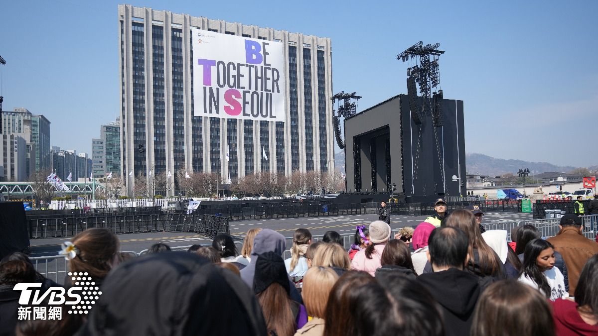 BTS光化門演出倒數…現場湧3萬人! 南韓總理喊話HYBE:民眾承受不便