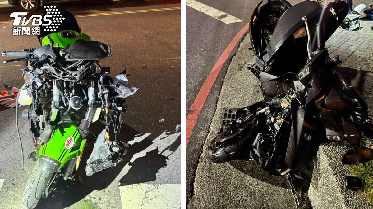 有片/左轉猛撞重機!彰化2騎士噴飛 1人昏迷、1人骨折