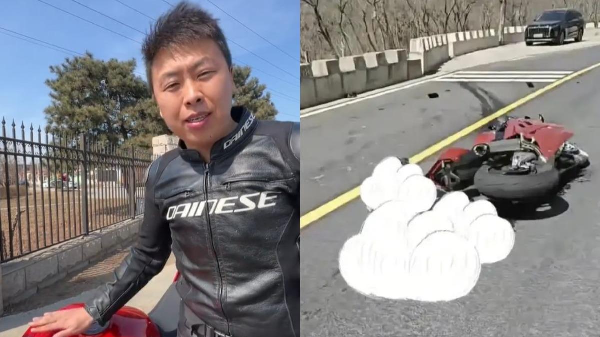 剛說車有問題…陸35歲重機網紅「跑山撞護欄」 不聽友勸慘丟命