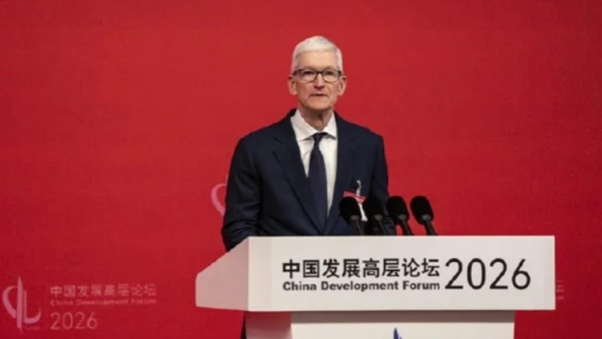 庫克半年二訪中國!成都慶蘋果50歲 強調「這國」供應鏈佔絕大多數