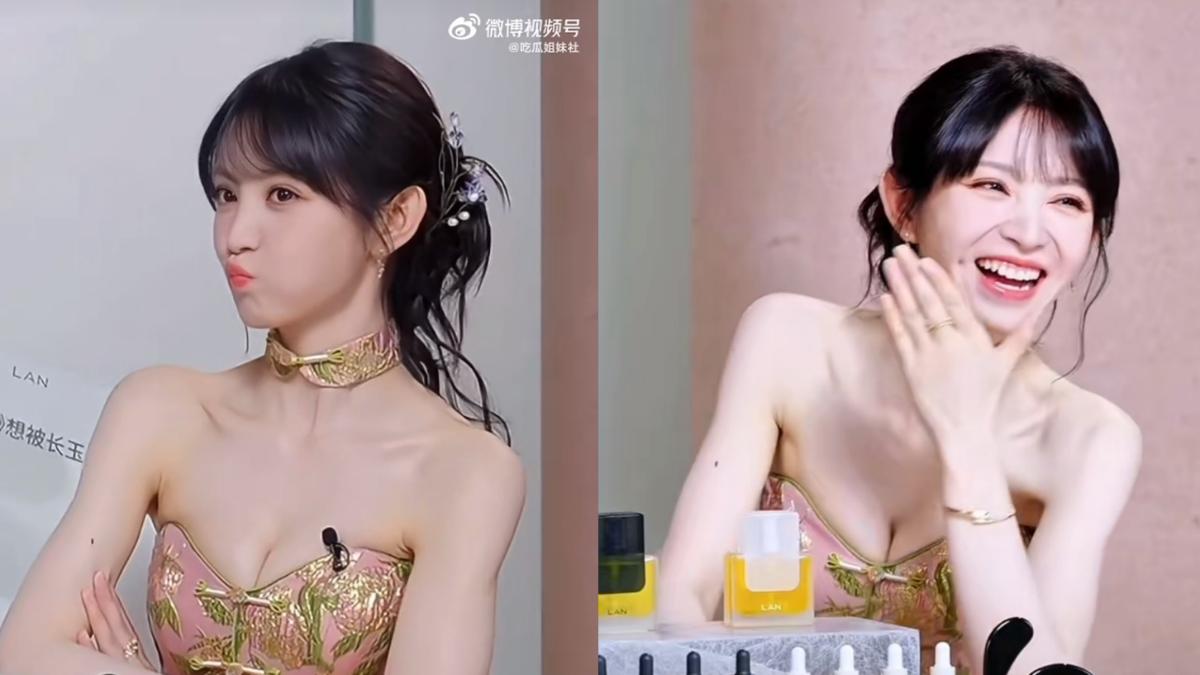 田曦薇低胸裙「雪白巨弧」滑出整片 辣到平台強制中斷直播