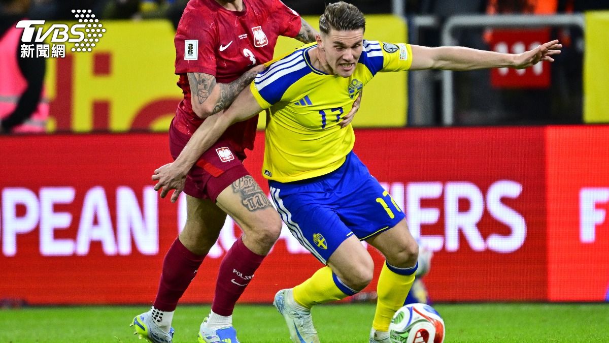 世足/約克雷斯「倒數2分鐘」絕殺波蘭!瑞典3:2挺進世界盃