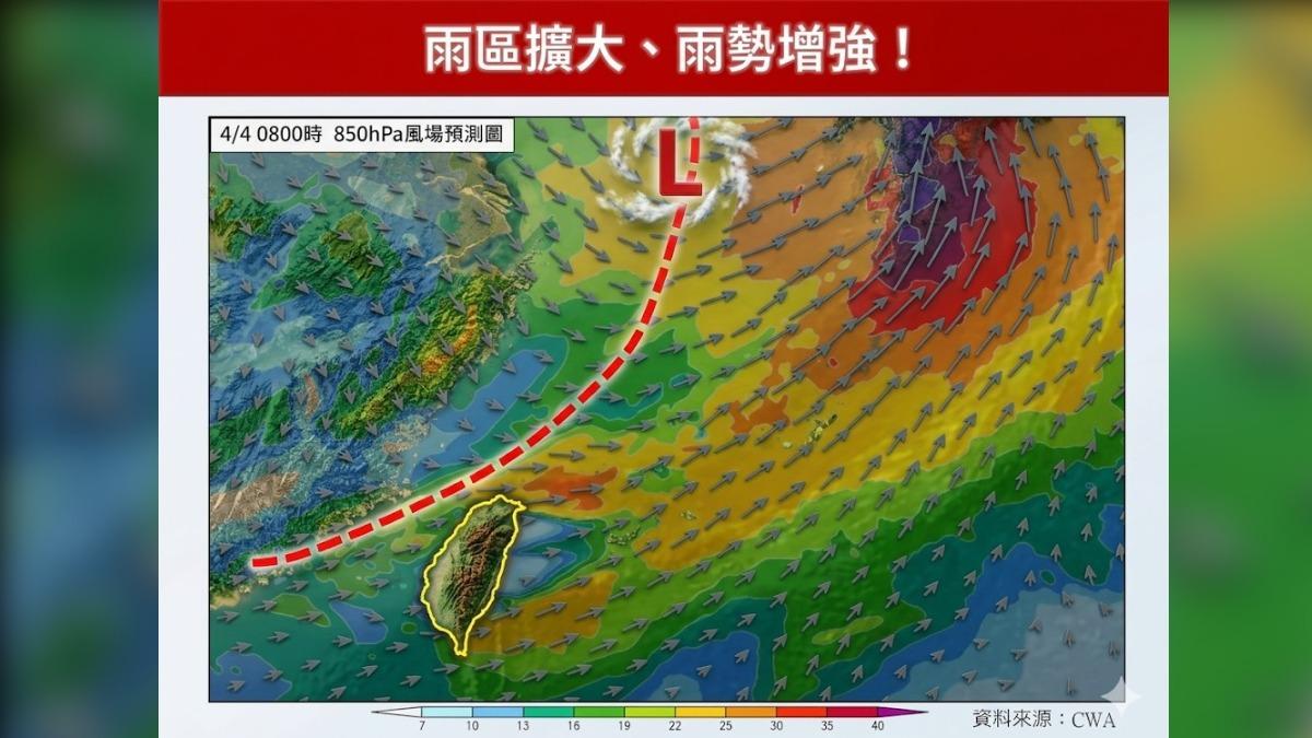 天氣/雨炸全台!今天最猛「轟中南部」 豪雨等級還沒完