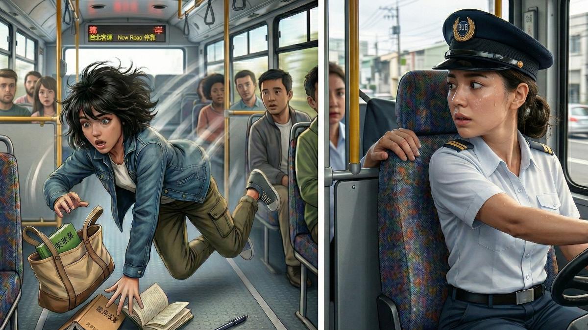 政大畢業女公車司機急煞闖禍!乘客重摔頸椎脫位 遭判刑5個月