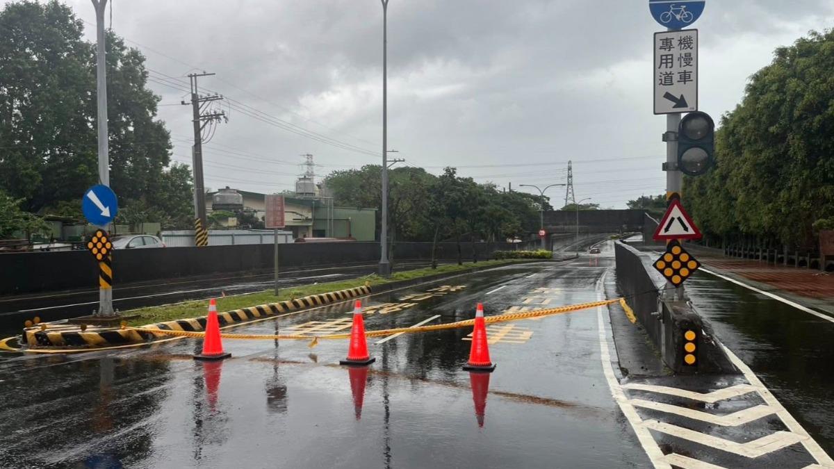 豪雨襲苗栗黃水漫市區「長春地下道封閉」 市長:淹水戶安排住飯店