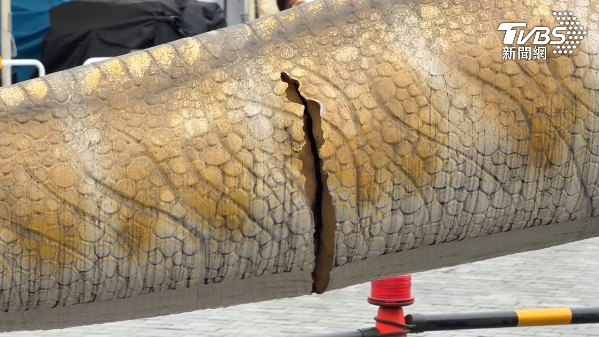 [新聞] 別再摸了！　衛武營首日湧25萬人　恐龍尾巴裂開急圍三角錐　 - 八卦 - PTT.BEST 批踢踢爆文