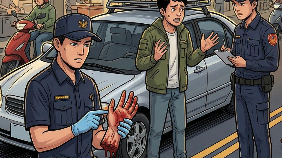 台中街頭驚見「血淋淋斷掌」逼真玩具嚇壞人 失主挨罰2千元