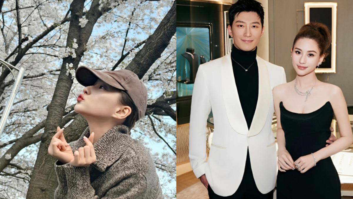 多次傳婚變!何超蓮放閃了 與竇驍「賞櫻背影」畫面流出