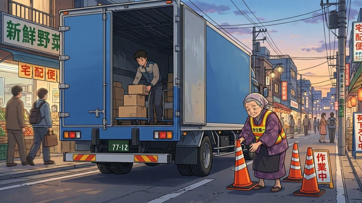 好心借用三角錐!84歲婦遭違停大貨車輾斃 司機判6月