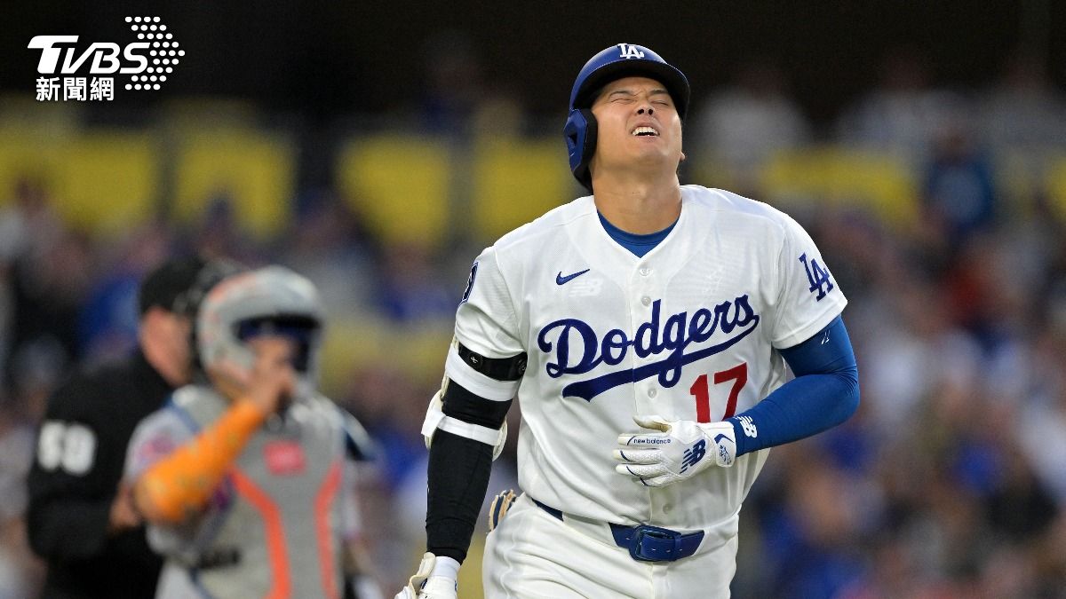 MLB/大谷翔平挨球吻! 「跨季連續47場上壘」創新紀錄