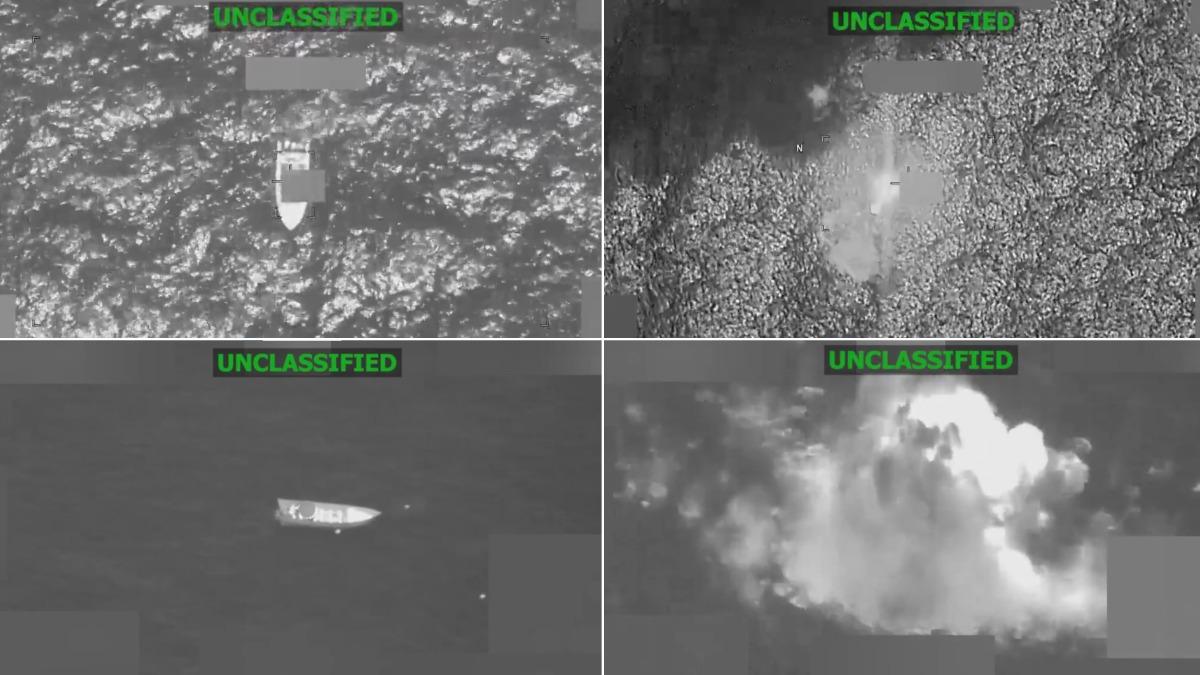 有片/美軍狂轟走私運毒船釀6死! 2船慘遭「炸成火球」