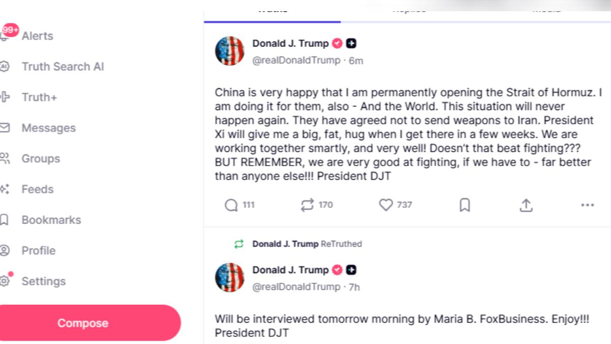 快訊/川普寫信給習近平談伊朗武器 最新發文:中國同意不軍援伊朗