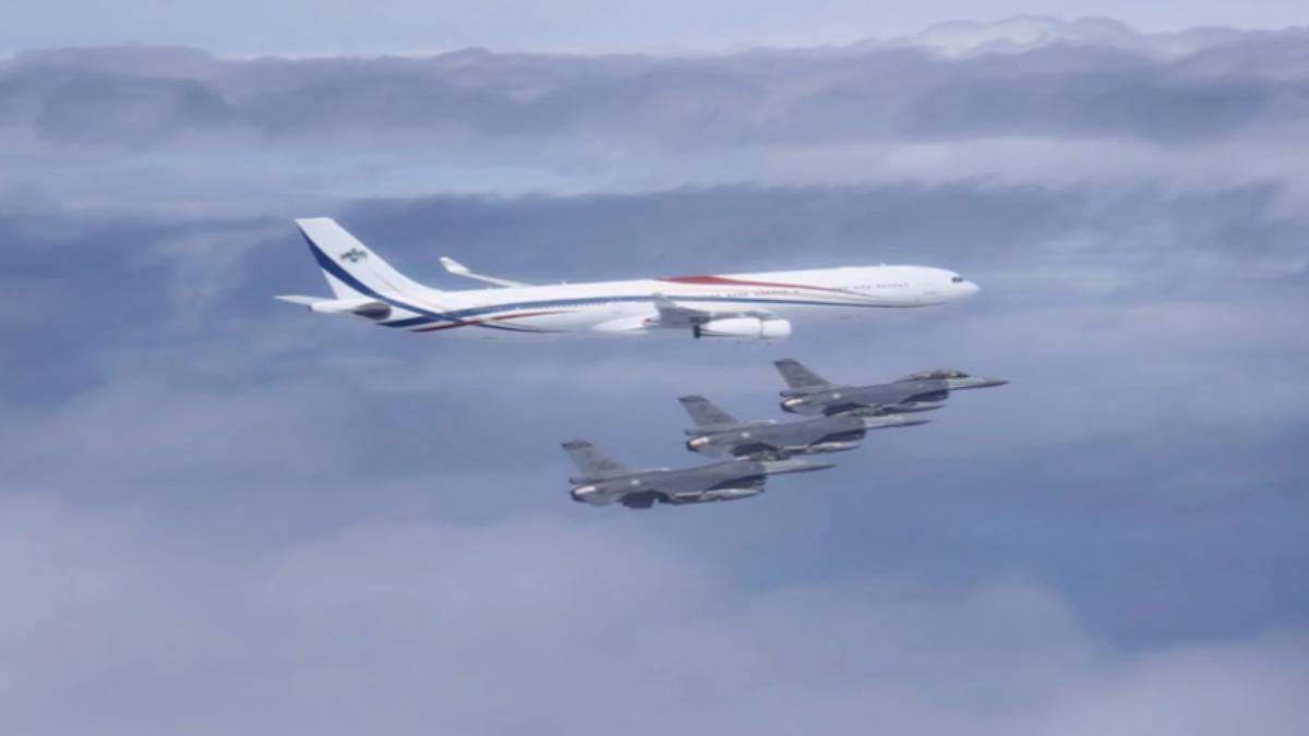 影音/直飛16hr、未轉降加油!總統專機回程避「非洲2國」情報區