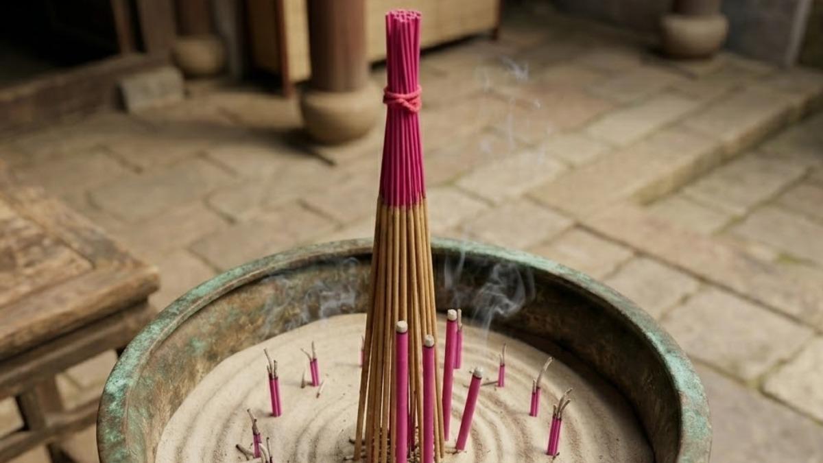 他闖佛堂倒插香被拍下 命理師警告「恐怖下場」:被神明懲罰