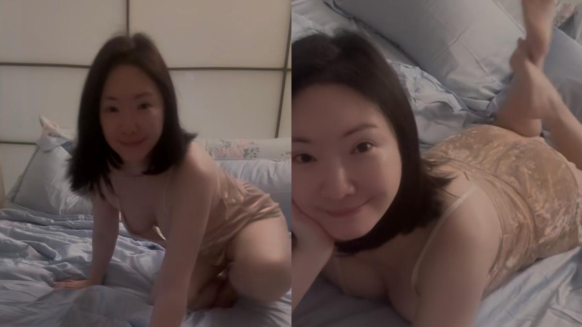 王俐人無罩滾床單「彎腰一舉動險走光」 眼尖網友:好像看到什麼