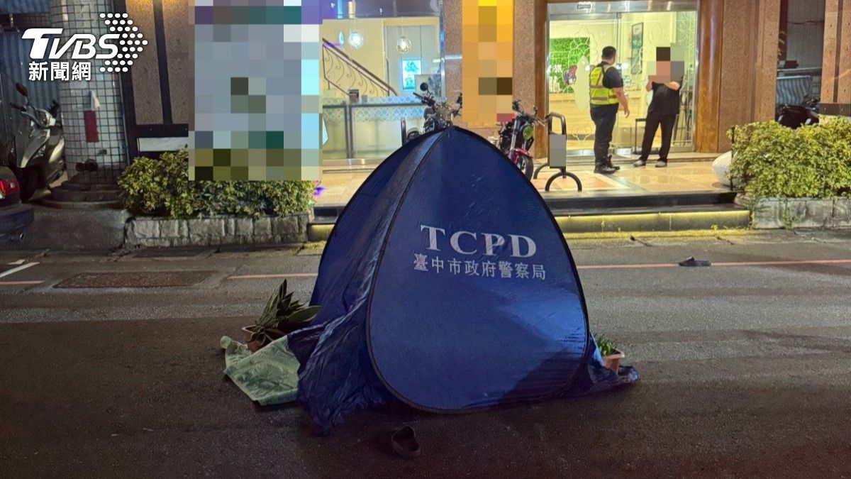 快訊/台中南區深夜不平靜!某旅館男住客墜樓明顯死亡