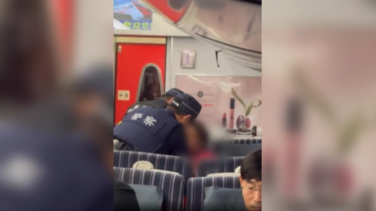 男穿國旗衣!持悠遊卡搭對號列車「黏座位不走」 還動手遭警發下車