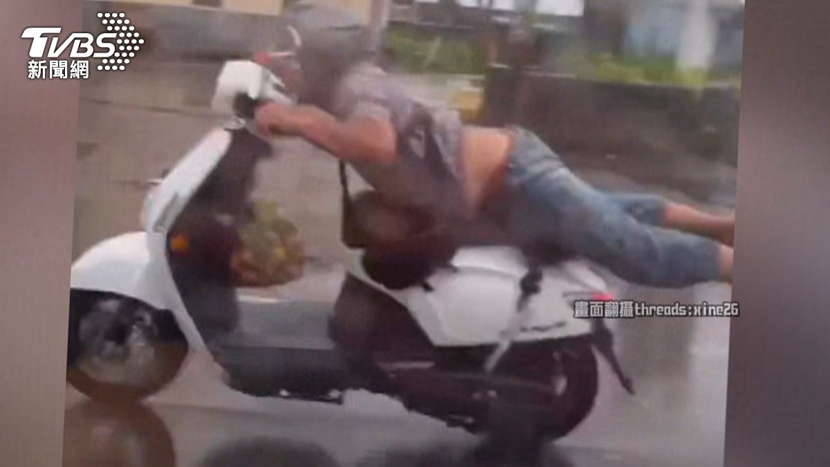 又見歐兜賣超人雨中趴騎「起飛」一查雙照都吊扣 雲林警:將扣車